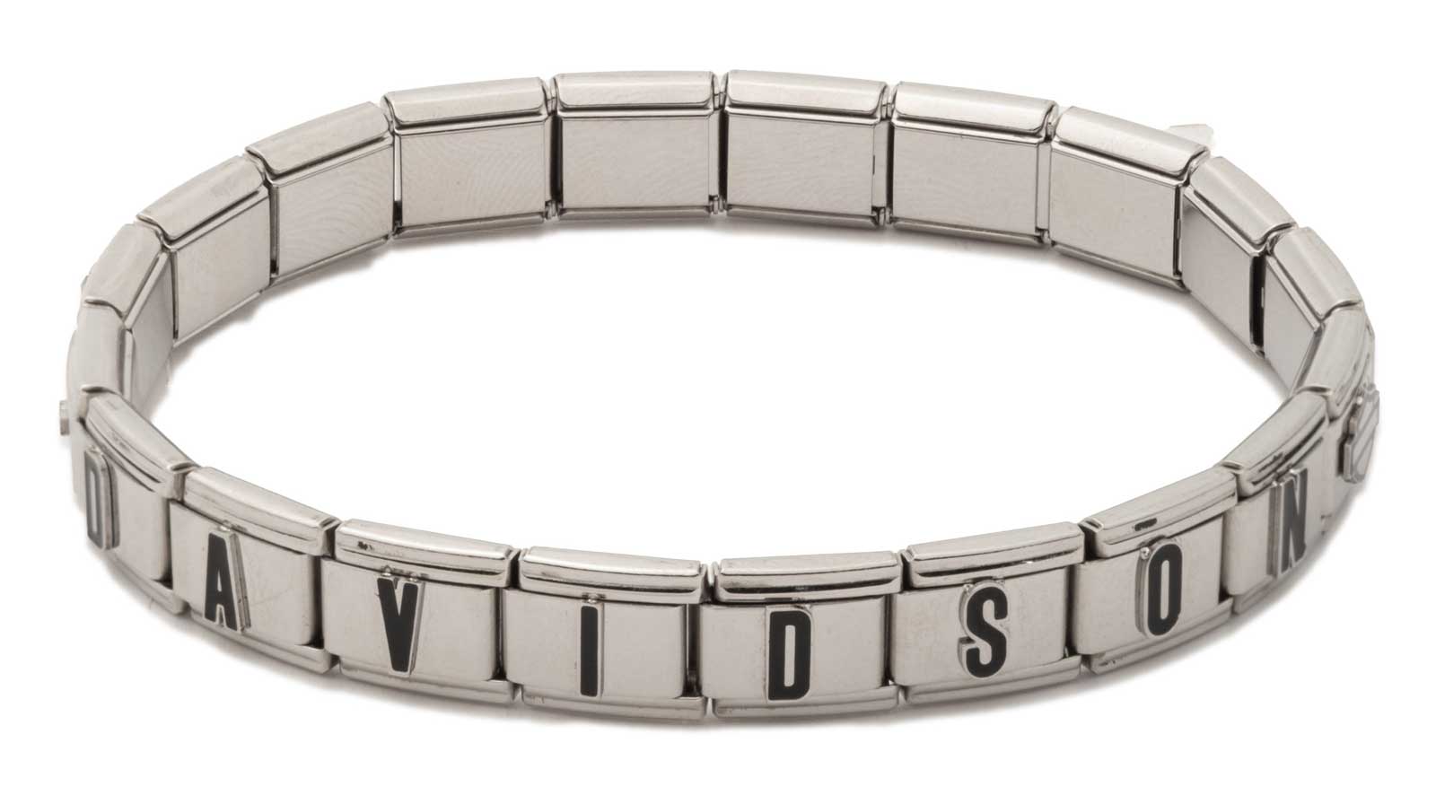 Harley-Davidson Free Shipping - Harley-Davidson Women's H-D Script Square Charm Stretch Bracelet, Silver - Free Shipping on many products plus Orders Over $99