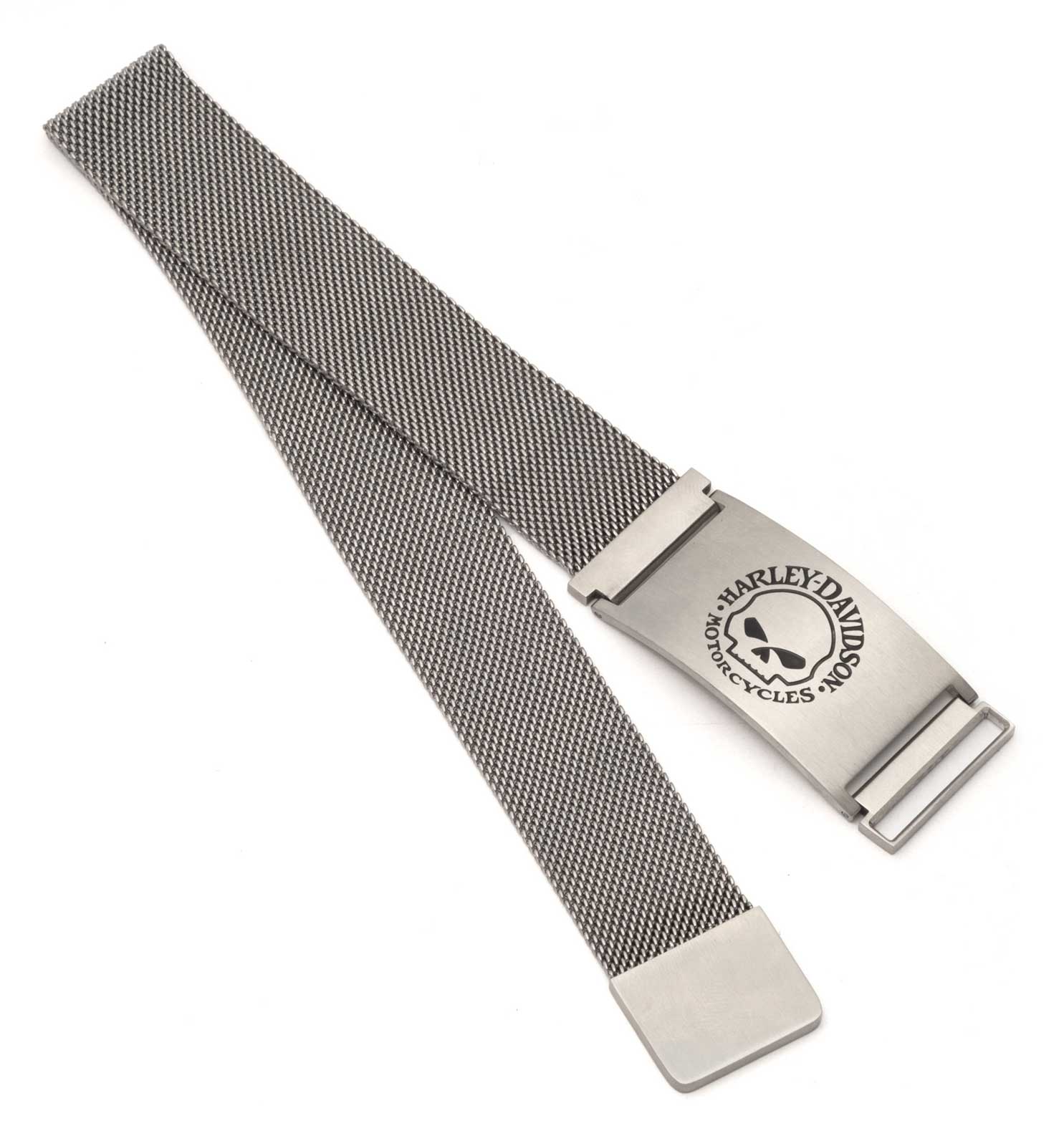 Harley-Davidson Free Shipping - Harley-Davidson Men's Willie G Skull Adjustable Mesh Stainless Steel Bracelet - Free Shipping on many products plus Orders Over $99