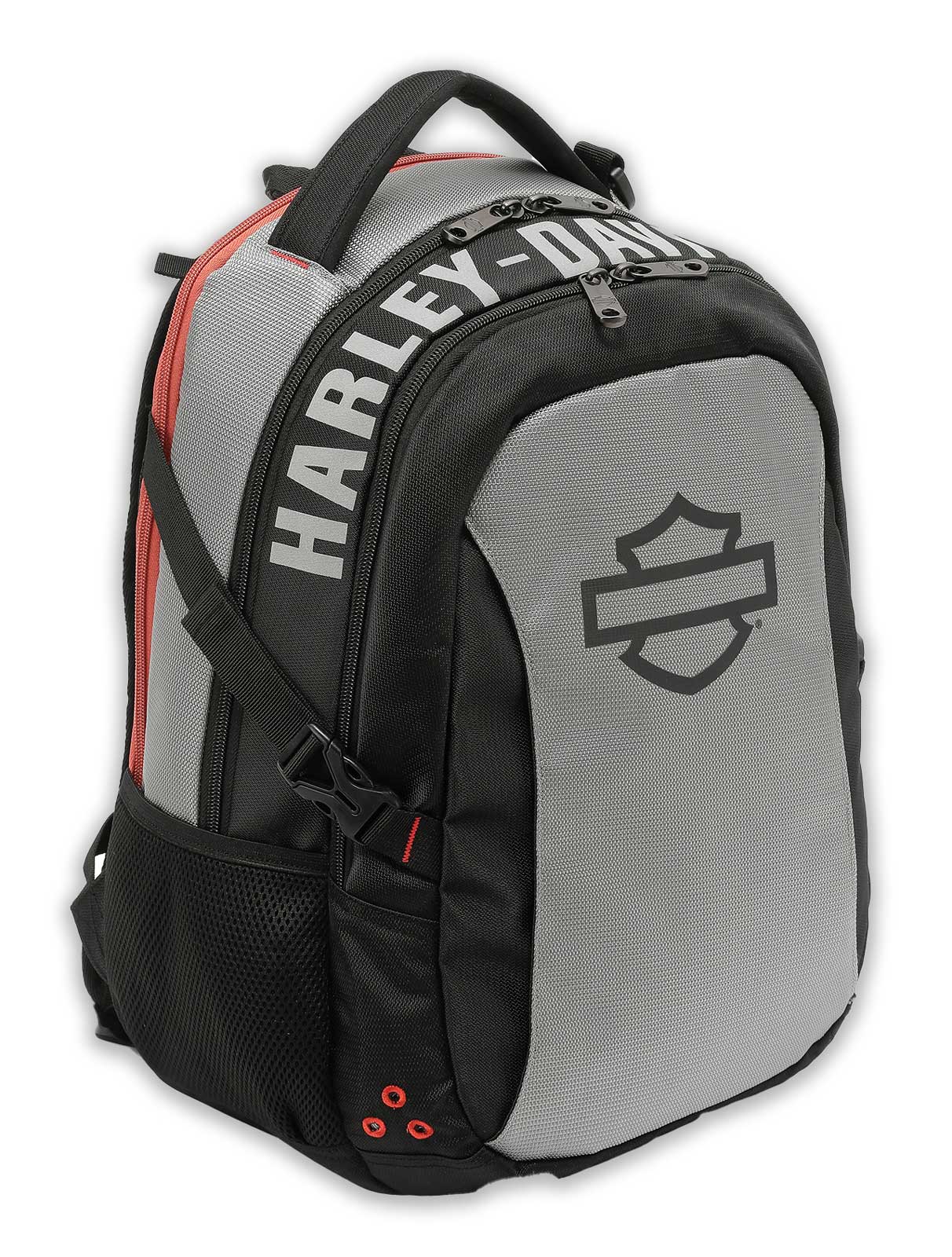 Harley-Davidson Renegade III Classic Bar & Shield Air Flow Design Backpack, Gray - No Hassle Returns at Wisconsin Harley