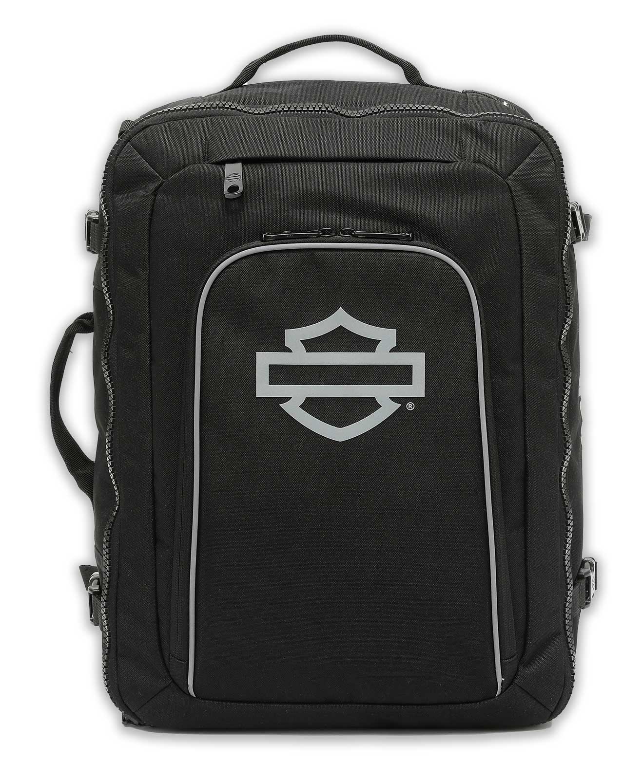 Harley-Davidson Reflective Bar & Shield Mega-Pack Carry-On Backpack, Black - Wisconsin Harley-Davidson