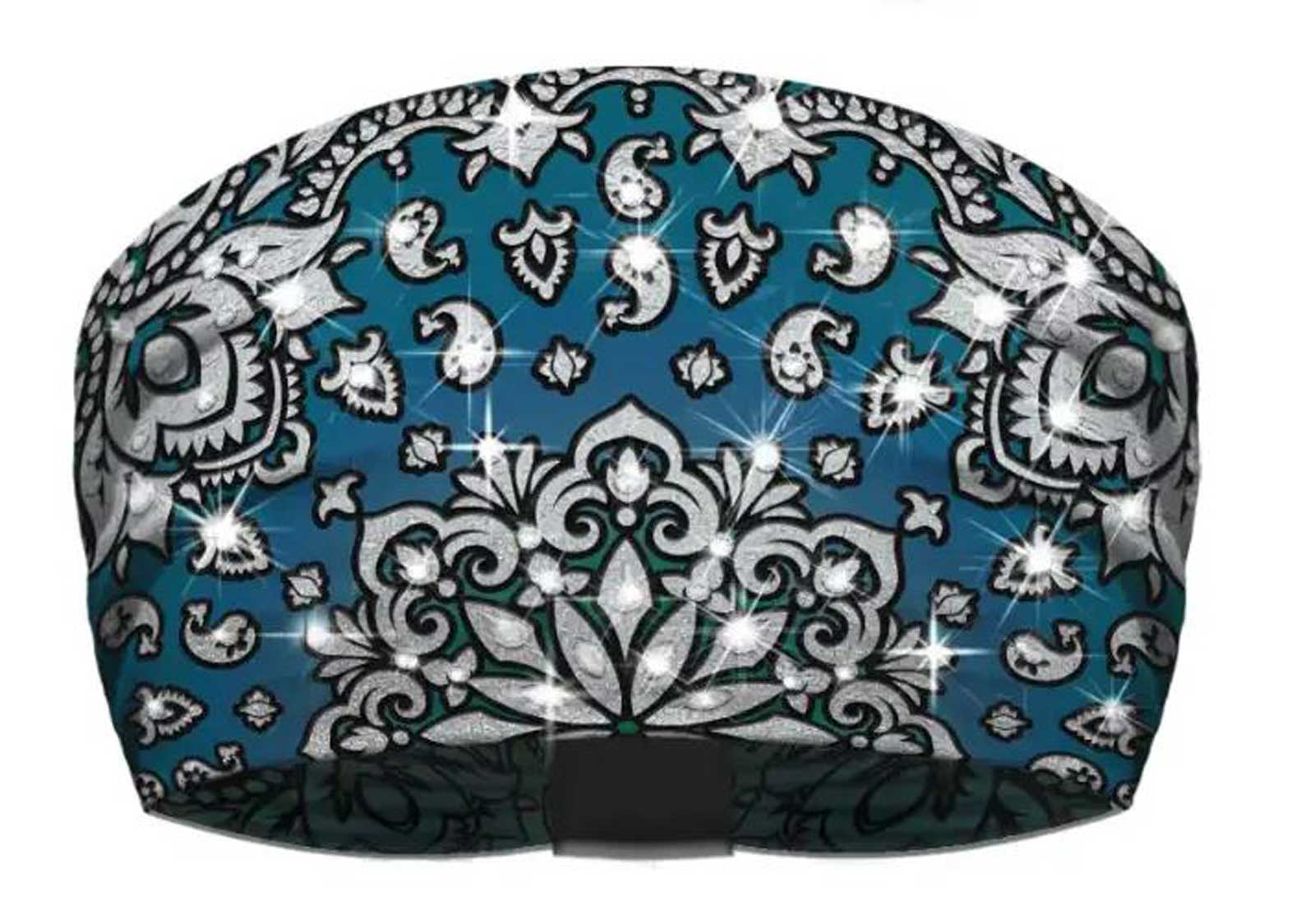 That's A Wrap Women's Ombre Bandana Blinged Knotty Band Headwrap, Blue - Wisconsin Harley-Davidson