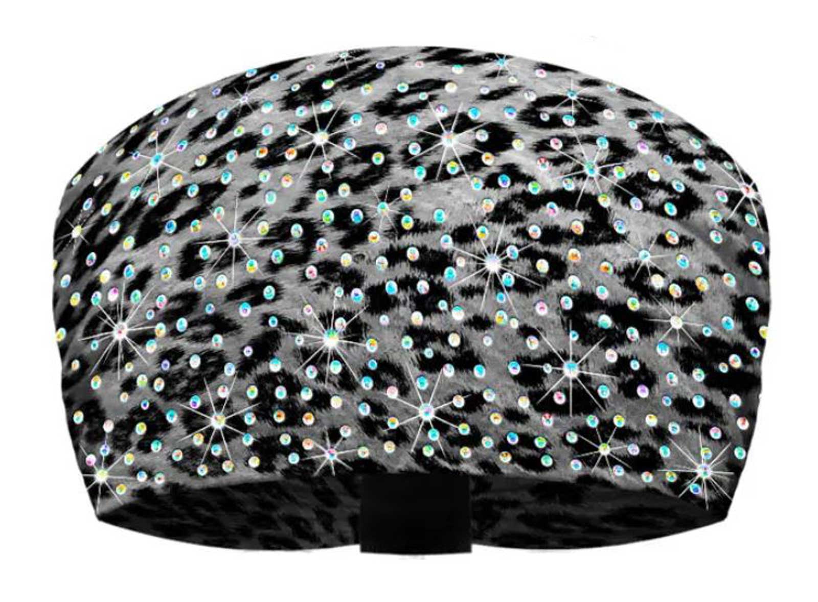 That's A Wrap Women's Leopard Print Dazzled Knotty Band Headwrap, Black/Gray - Wisconsin Harley-Davidson