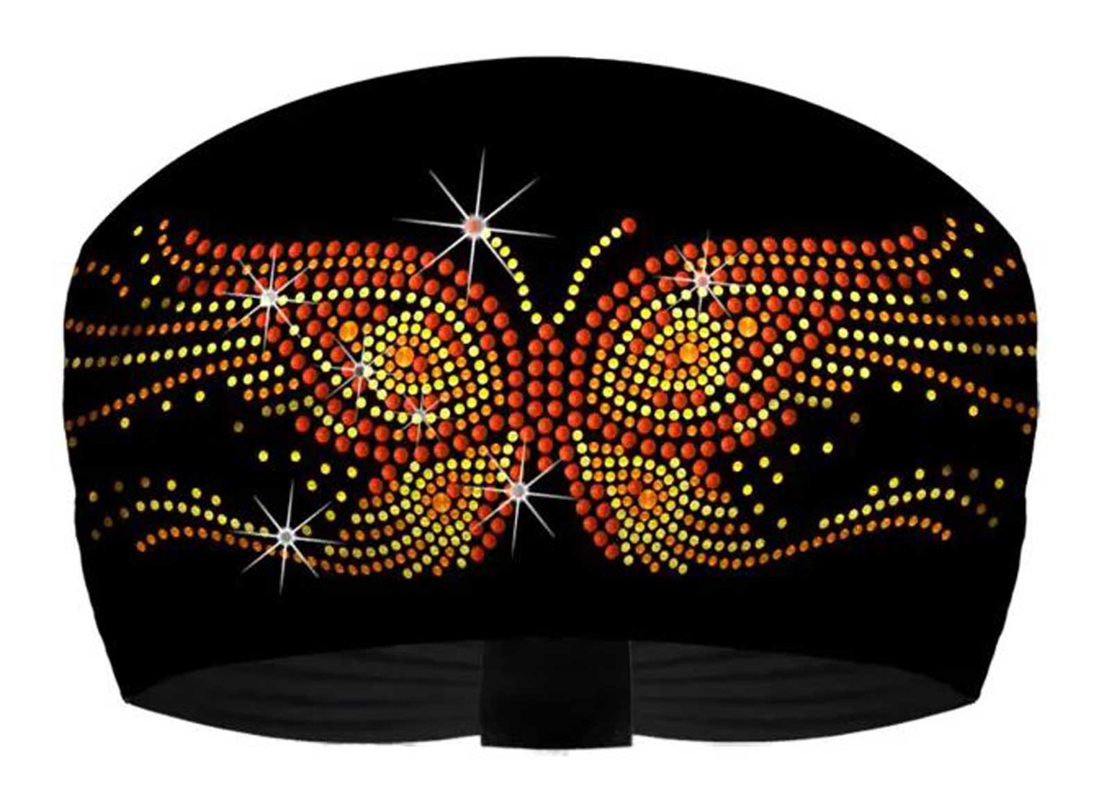 That's A Wrap Women's Wingin' It Butterfly Bling Knotty Band Headwrap, Orange - Wisconsin Harley-Davidson