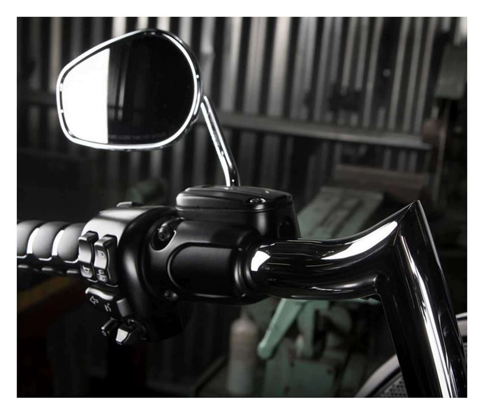 Factory 47 Signature 12 inch Chrome Meathook Handlebar, 2015-2023 Road Glide - Largest Selection of Harley-Davidson Products