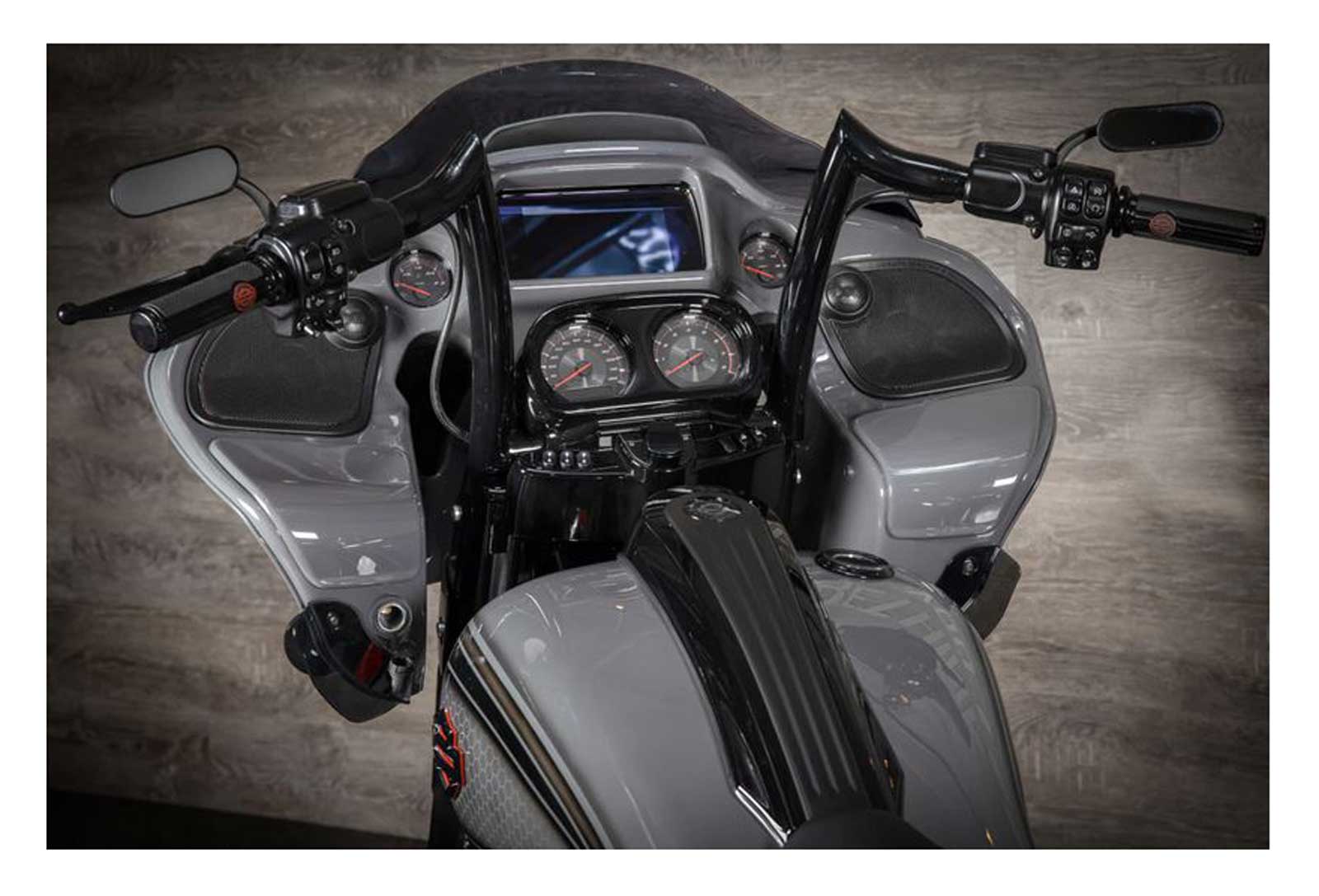 Factory 47 Signature 12 inch Black Meathook Handlebar, 2015-2023 Road Glide - No Hassle Returns at Wisconsin Harley