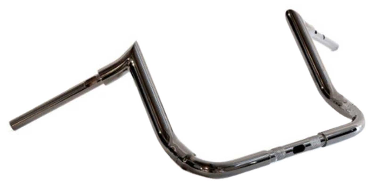 Factory 47 S Series 12 in. Black Chrome Meathook Handlebar, Street/Electra Glide - No Hassle Returns at Wisconsin Harley