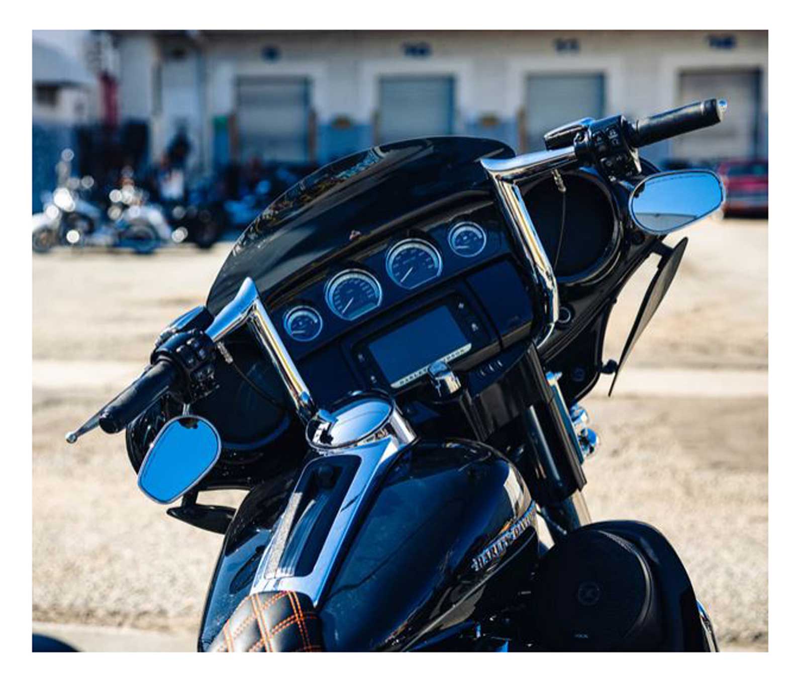 Factory 47 Assault 12 inch Chrome Meathook Handlebar, Street Glide/Electra Glide - No Hassle Returns at Wisconsin Harley