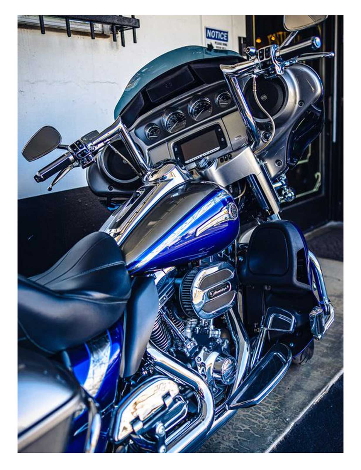 Factory 47 Assault 12 inch Chrome Meathook Handlebar, Street Glide/Electra Glide - Largest Selection of Harley-Davidson Products