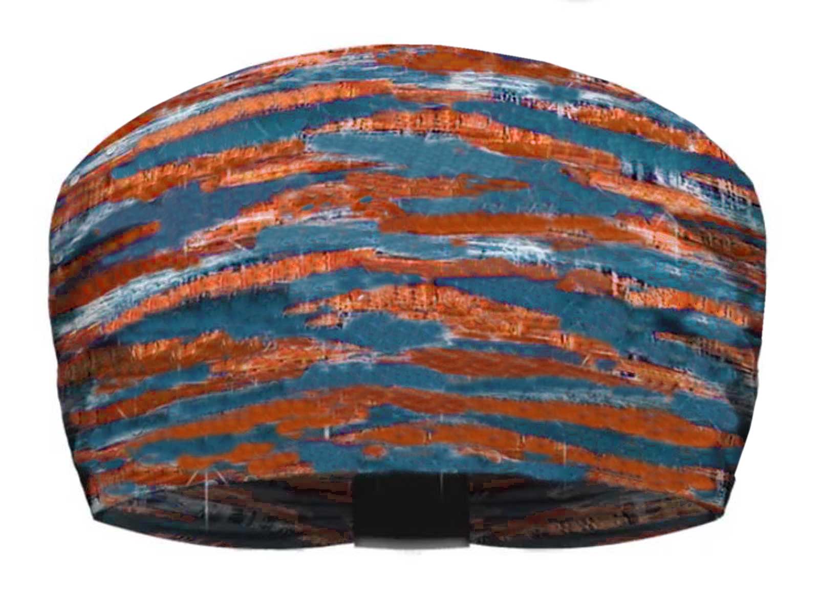 That's A Wrap Women's Serape Performance Knotty Band Headwrap, Orange/Denim - Wisconsin Harley-Davidson