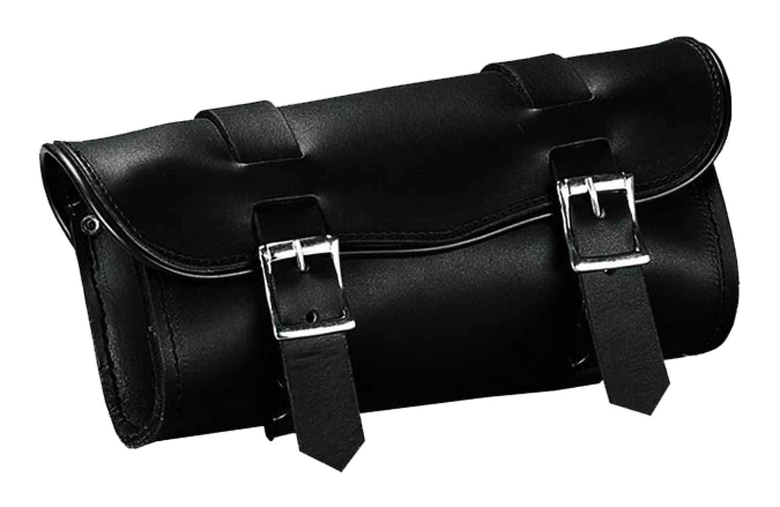 UNIK Premium Cowhide Leather Motorcycle Large Tool Bag, Black - Wisconsin Harley-Davidson