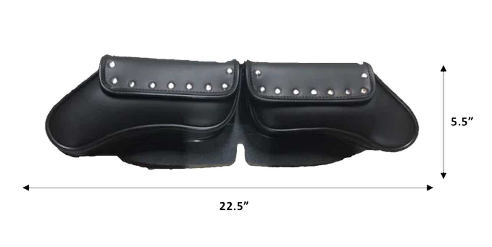 Harley-Davidson Free Shipping - UNIK PVC 2 Pocket Studded Motorcycle Weather-Resistant Windshield Bag, Black - Free Shipping on many products plus Orders Over $99