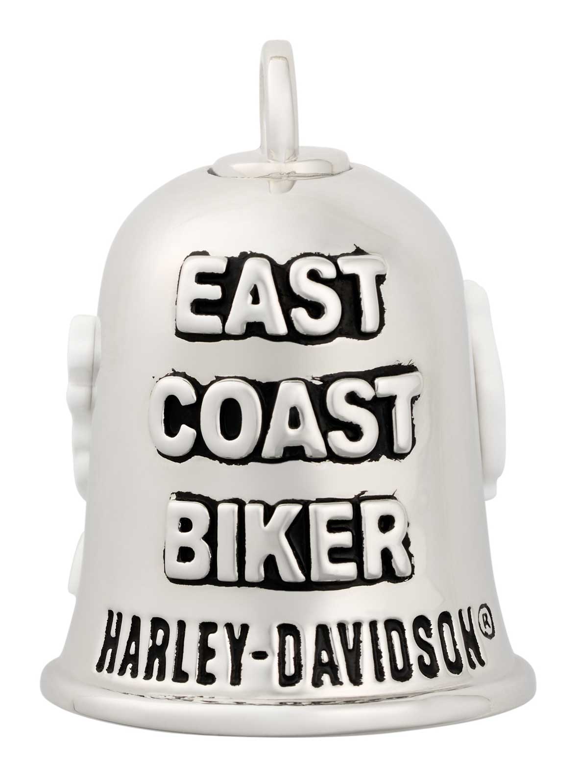 Harley-Davidson East Coast Biker USA Bar & Shield Logo Ride Bell, Silver Finish - Wisconsin Harley-Davidson
