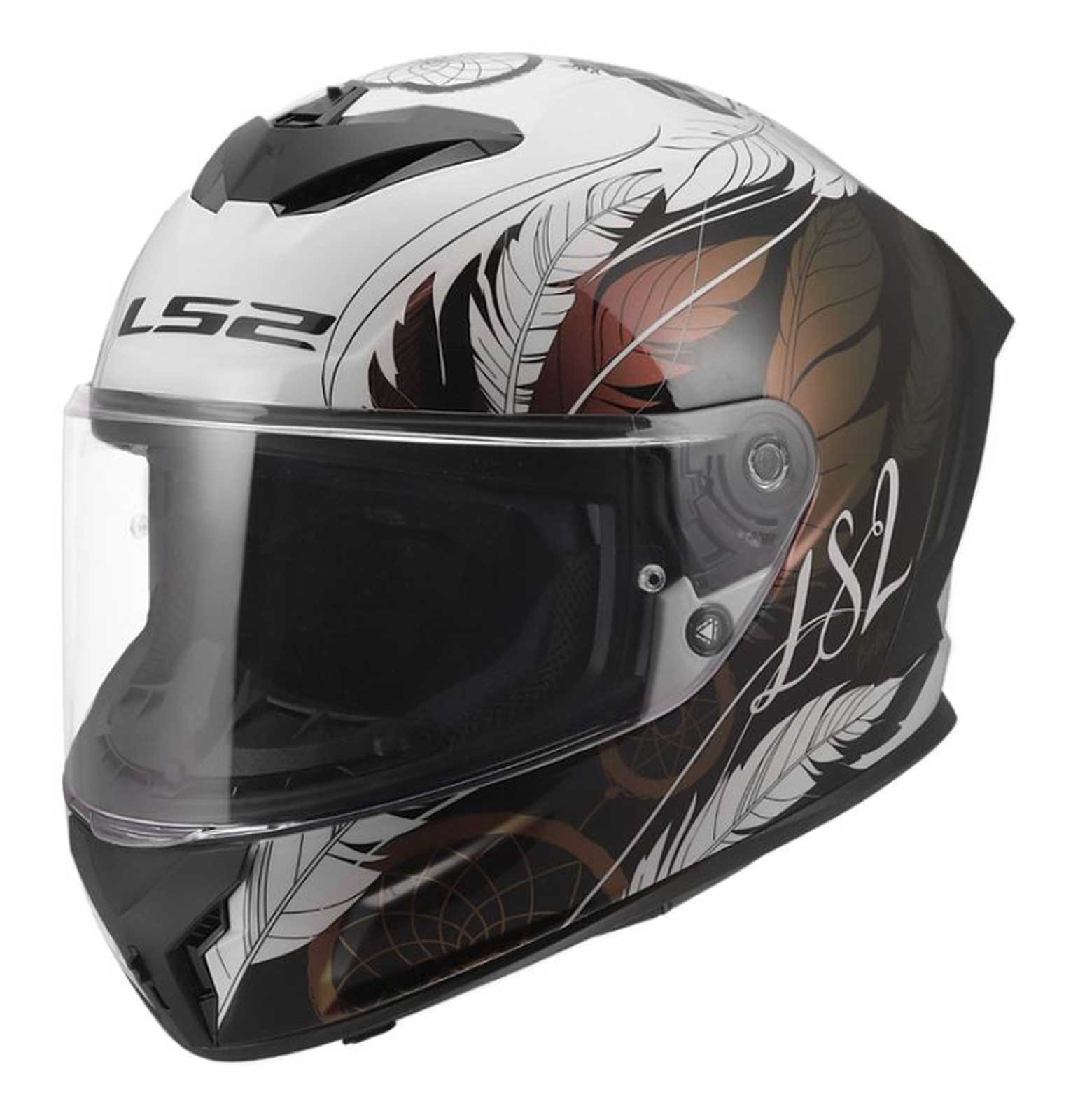 LS2 Helmets Rapid III Dreamcatcher Full Face Motorcycle Helmet, Gloss White - Wisconsin Harley-Davidson