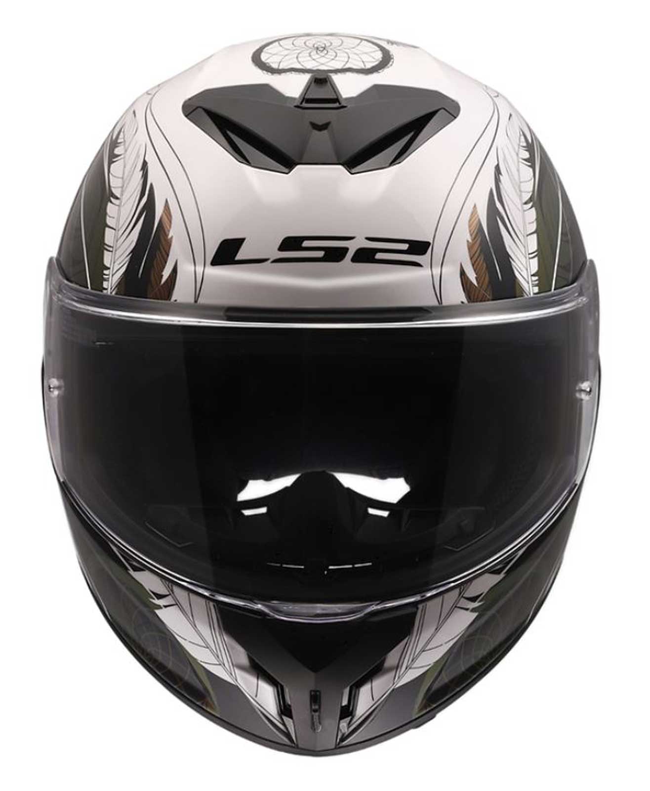 LS2 Helmets Rapid III Dreamcatcher Full Face Motorcycle Helmet, Gloss White - No Hassle Returns at Wisconsin Harley