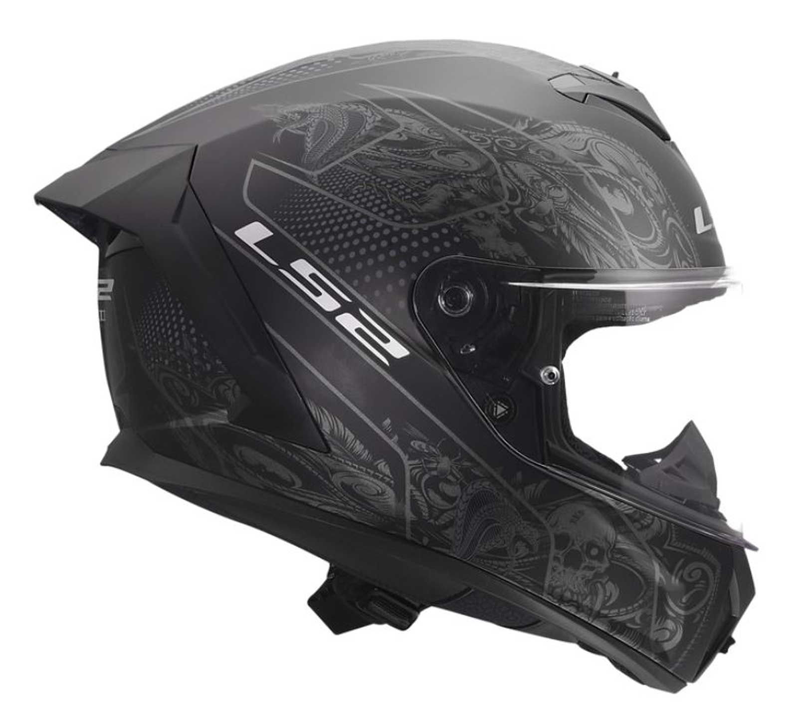 LS2 Helmets Rapid III Crypt Full Face Motorcycle Helmet, Matte Black - Largest Selection of Harley-Davidson Products