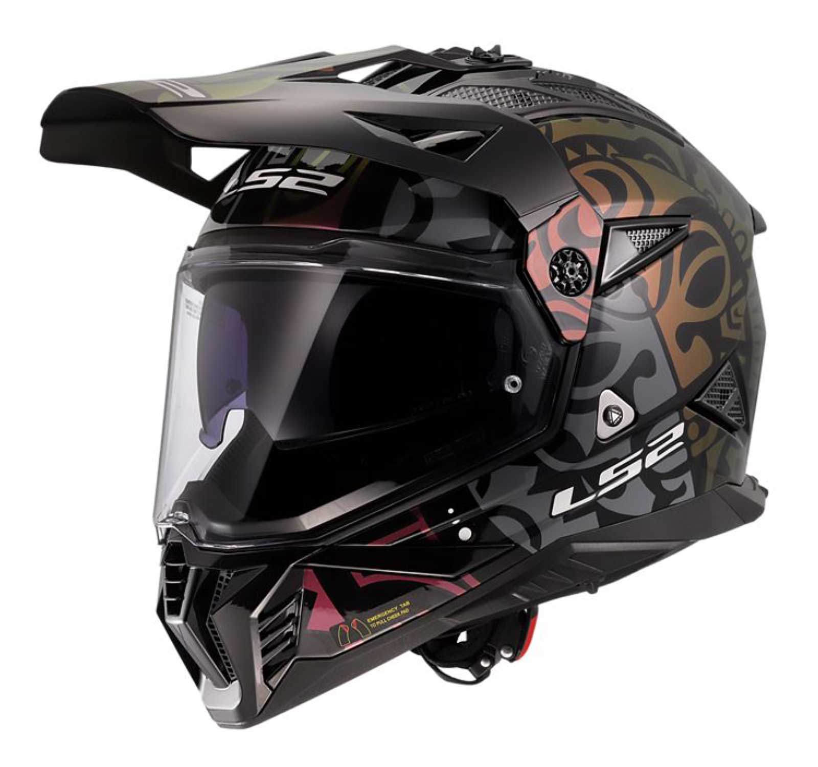 LS2 Helmets Blaze II Rangi Full Face Motorcycle Helmet, Gloss Chameleon Black - Wisconsin Harley-Davidson