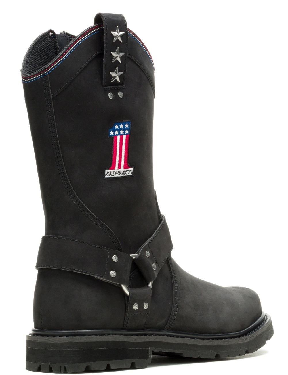 Harley-Davidson Men's Rambert Tall Black Leather Motorcycle Boots, D93889 - No Hassle Returns at Wisconsin Harley