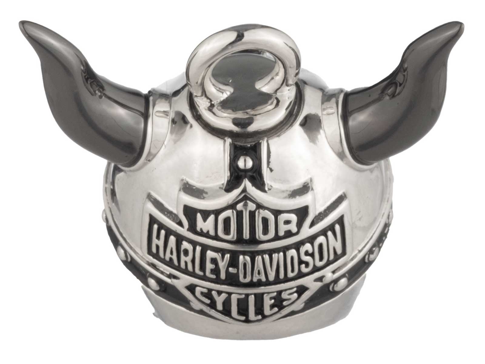 Harley-Davidson Two-Tone Viking Helmet Skull Ride Bell, Brass Silver Finish - No Hassle Returns at Wisconsin Harley