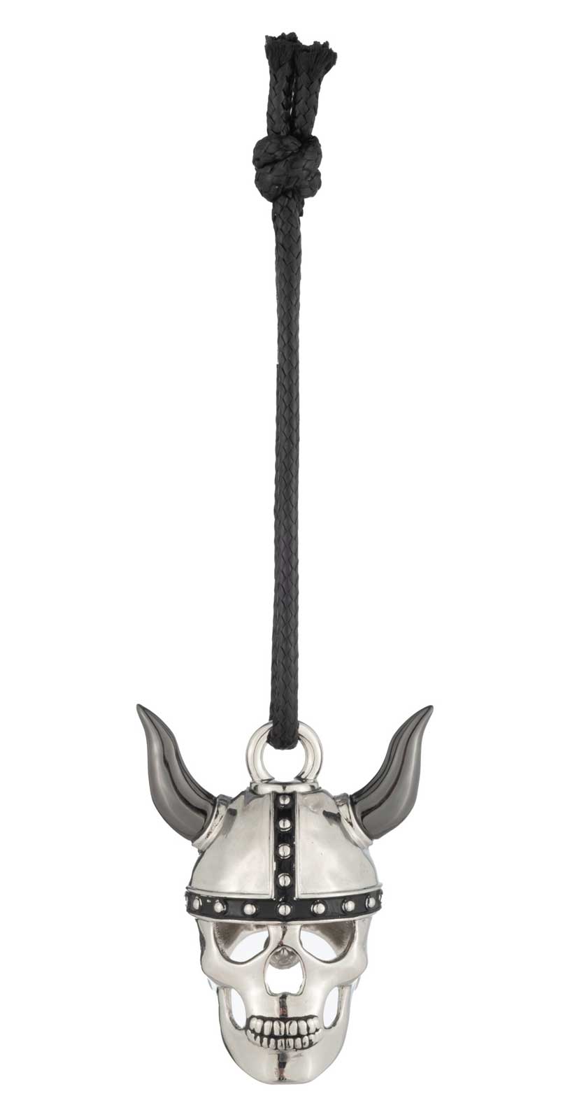 Harley-Davidson Two-Tone Viking Helmet Skull Ride Bell, Brass Silver Finish - Largest Selection of Harley-Davidson Products