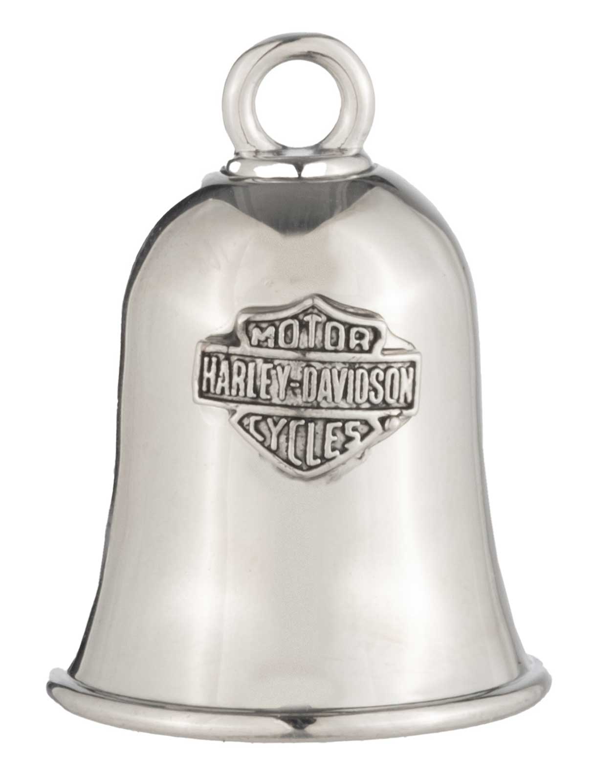 Harley-Davidson #1 Grandpa Bar & Shield Logo Ride Bell, Silver Plated Finish - No Hassle Returns at Wisconsin Harley