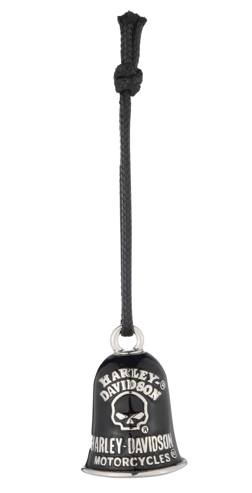 Harley-Davidson Vintage Willie G Skull Logo Ride Bell, Black Plated Finish - No Hassle Returns at Wisconsin Harley