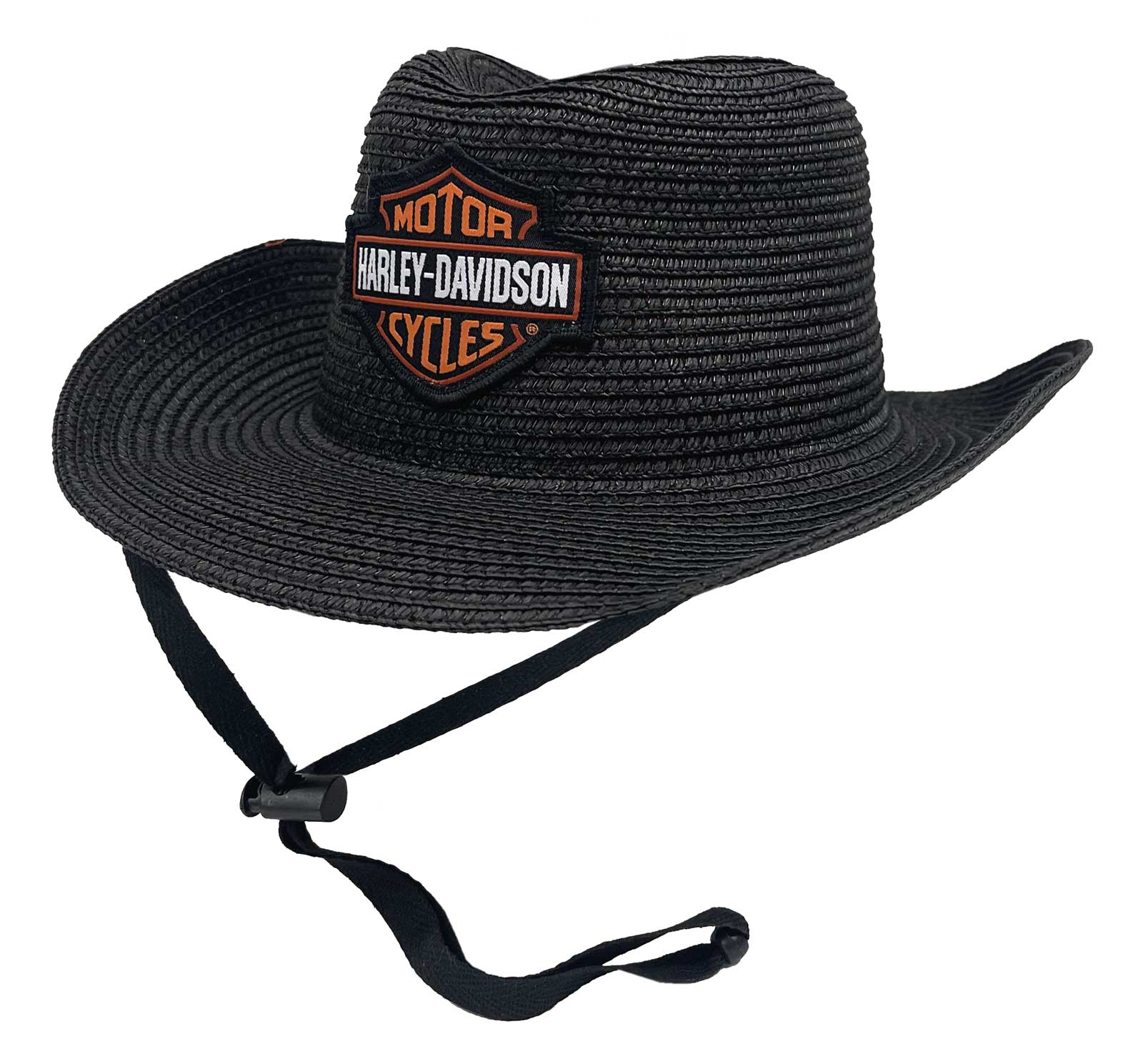 Harley-Davidson Boys' Bar & Shield Logo Faux Straw Cowboy Hat, Black - Wisconsin Harley-Davidson