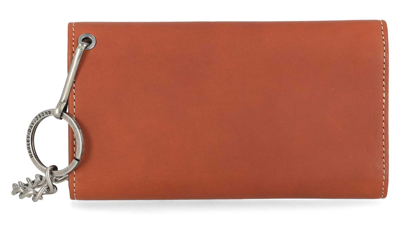 Harley-Davidson Men's Traditional B&S Embossed Trucker Wallet w/Chain, Brown - Largest Selection of Harley-Davidson Products