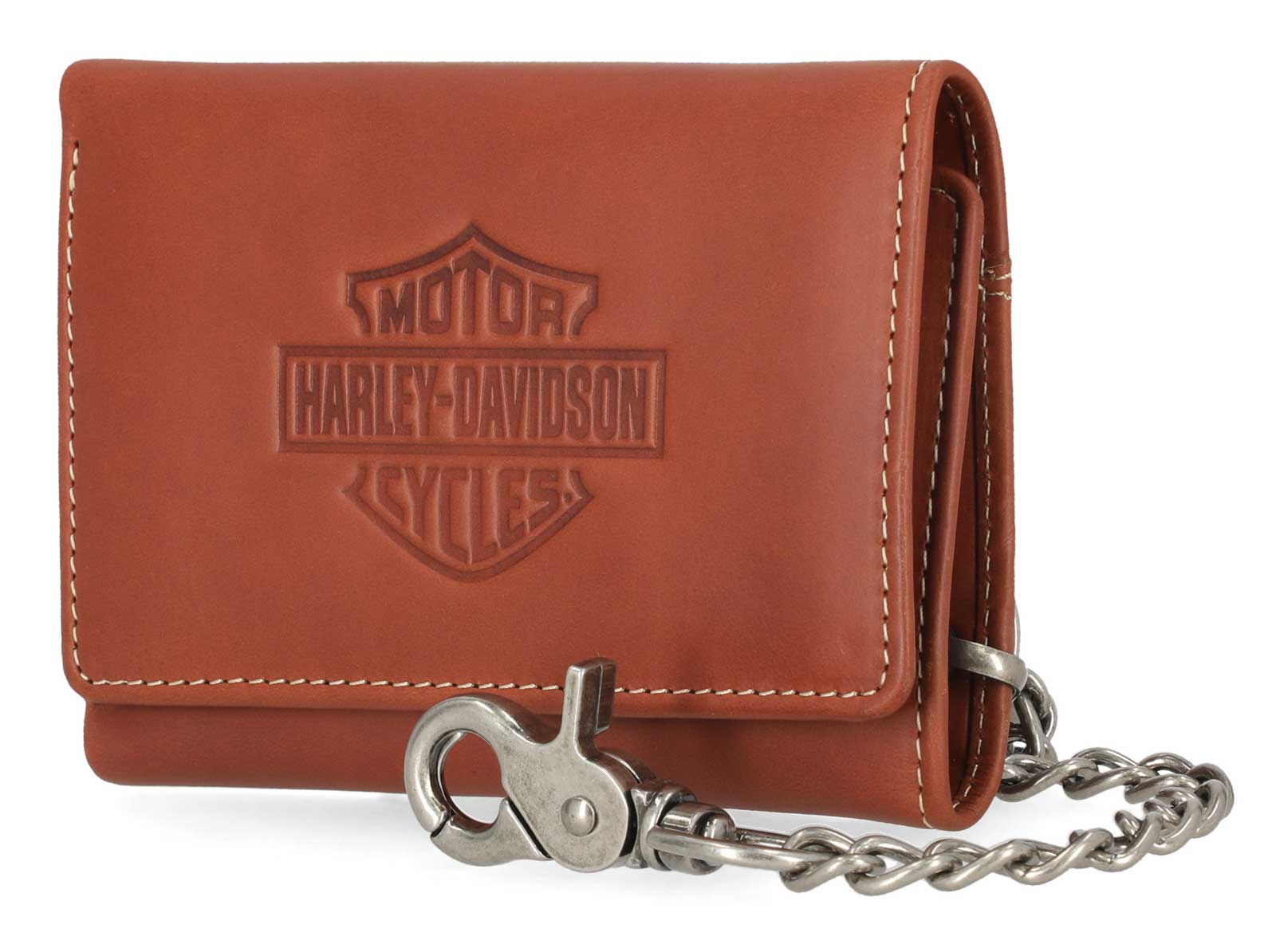 Harley-Davidson® Men's Traditional B&S Embossed Trifold Wallet w
