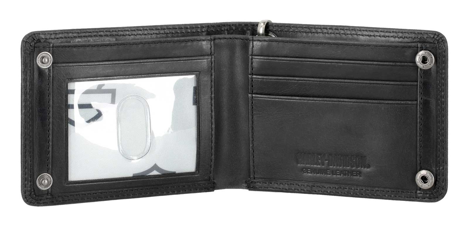 Harley-Davidson® Men's Nail Head Open Bar & Shield Logo Billfold w