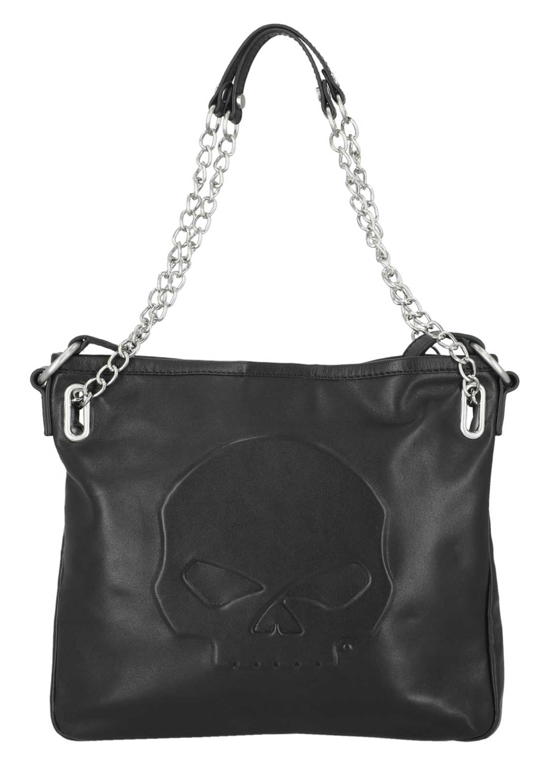 Harley-Davidson Free Shipping - Harley-Davidson Women's Raised Skull Genuine Leather Shoulder Purse, Black - Free Shipping on many products plus Orders Over $99