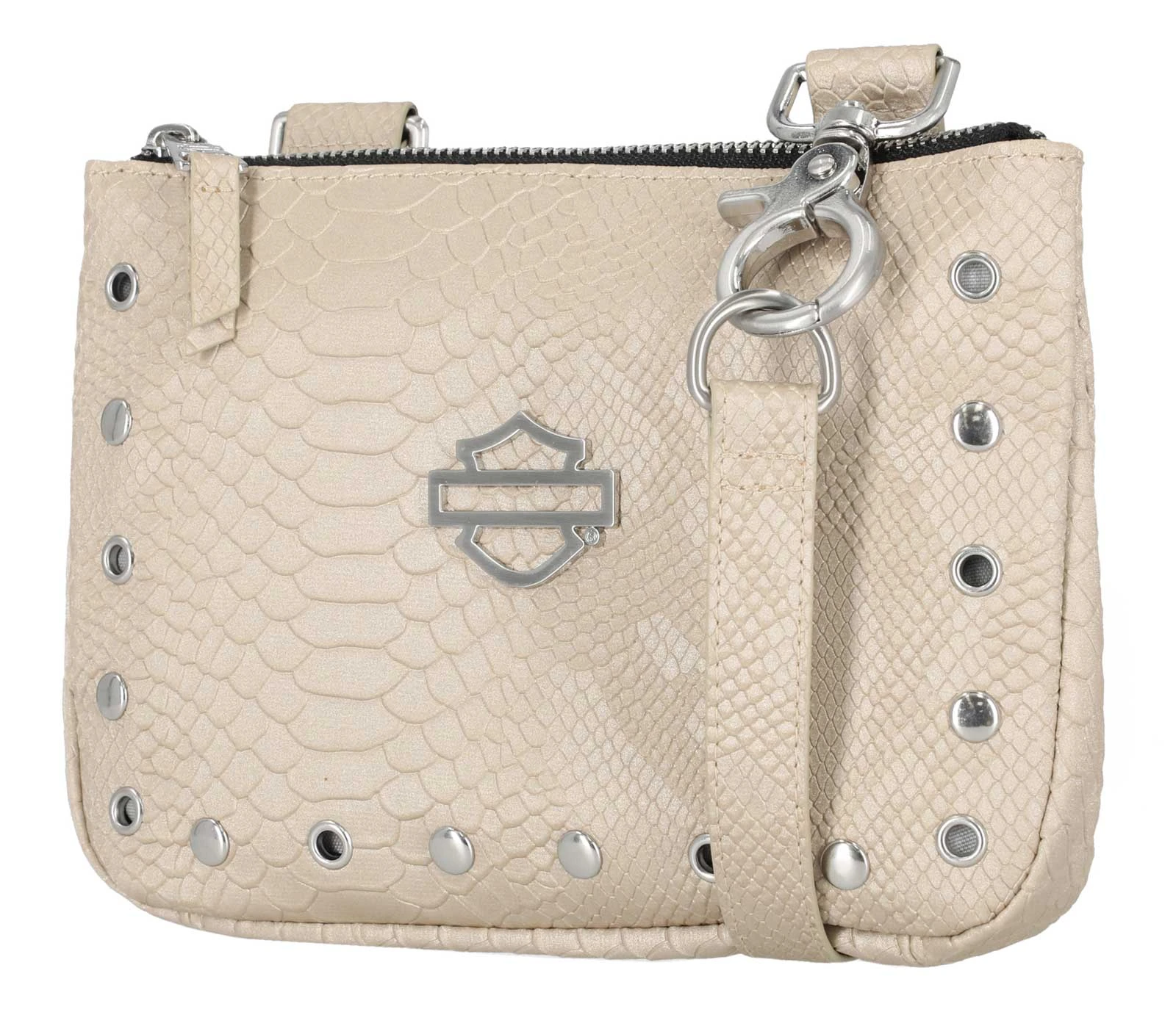 Harley-Davidson Free Shipping - Harley-Davidson Women's Embossed Snake Skin B&S Convertible Hip Bag, Off White - Free Shipping on many products plus Orders Over $99