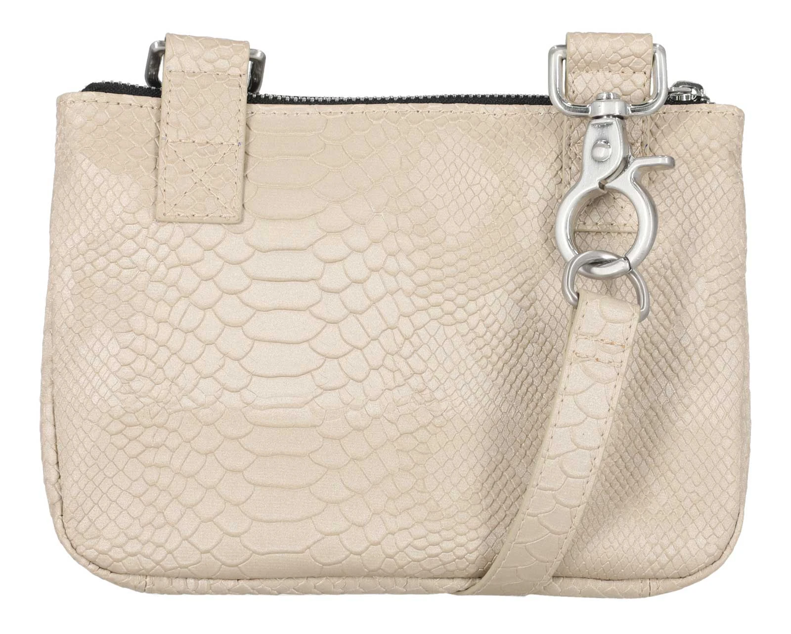 Harley-Davidson Women's Embossed Snake Skin B&S Convertible Hip Bag, Off White - No Hassle Returns at Wisconsin Harley