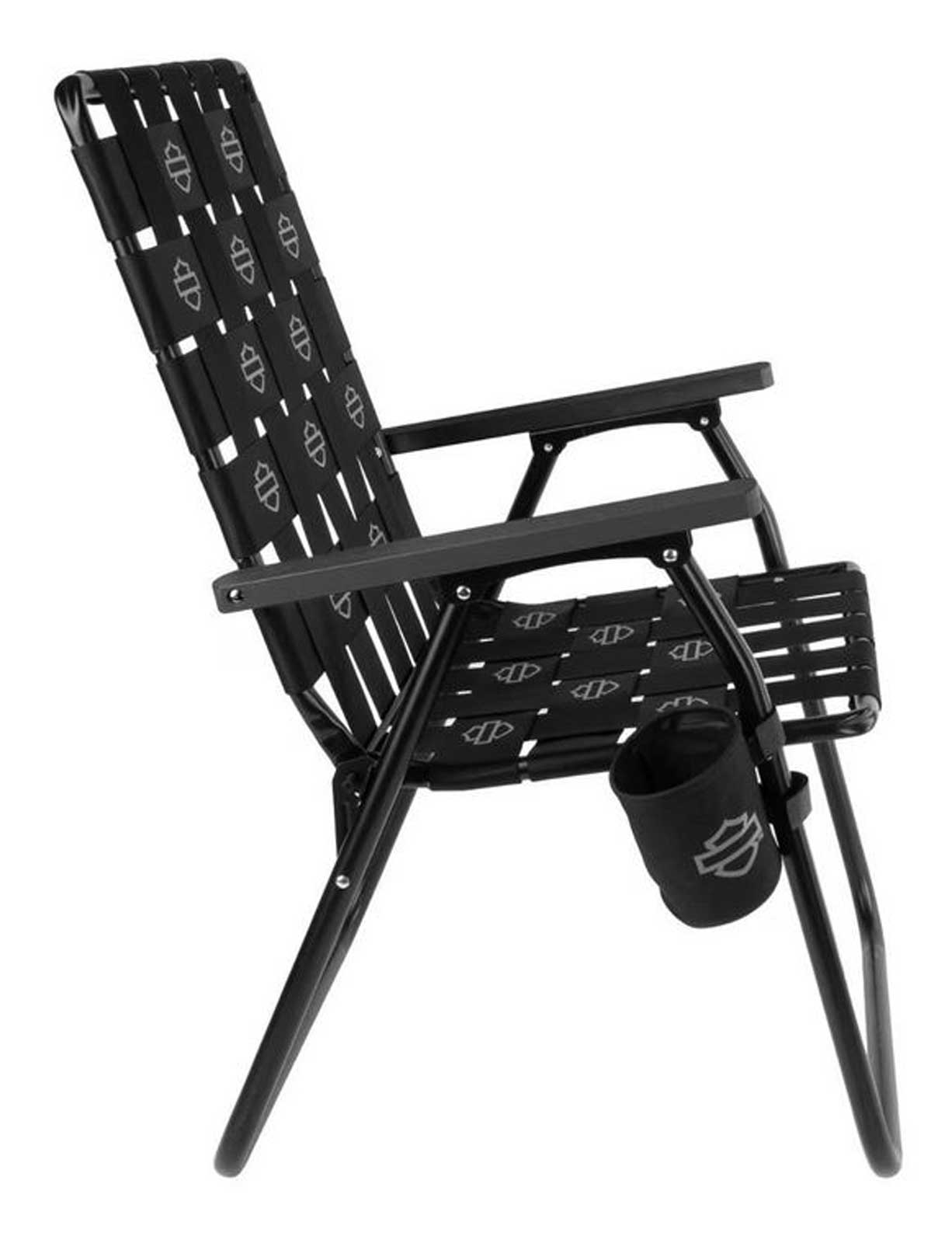Harley-Davidson Free Shipping - Harley-Davidson Retro Open Bar & Shield Outdoor Folding Lawn Chair, Black - Free Shipping on many products plus Orders Over $99