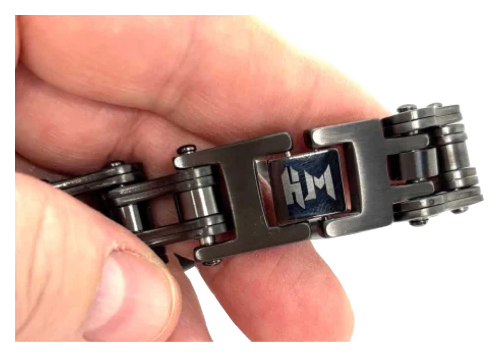 Heavy Metal Men's American Flag Badge Motorcycle Stainless Steel Bracelet - Largest Selection of Harley-Davidson Products