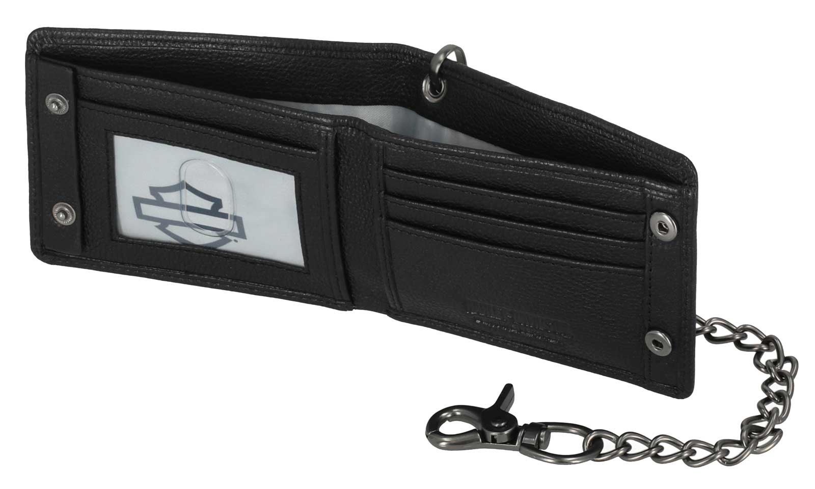 Harley-Davidson Men's Willie G Skull Embossed Billfold Leather Chain Wallet - Largest Selection of Harley-Davidson Products