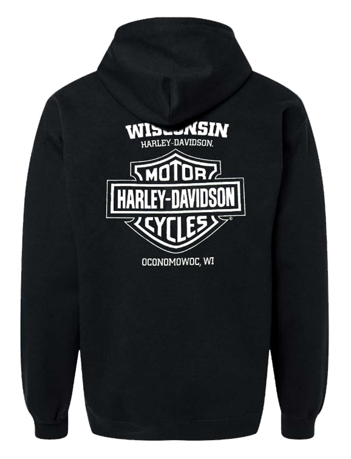 Harley-Davidson Free Shipping - Harley-Davidson Men's Hardcore Eagle Zip-Up Hoodie Sweatshirt, Black - Free Shipping on many products plus Orders Over $99