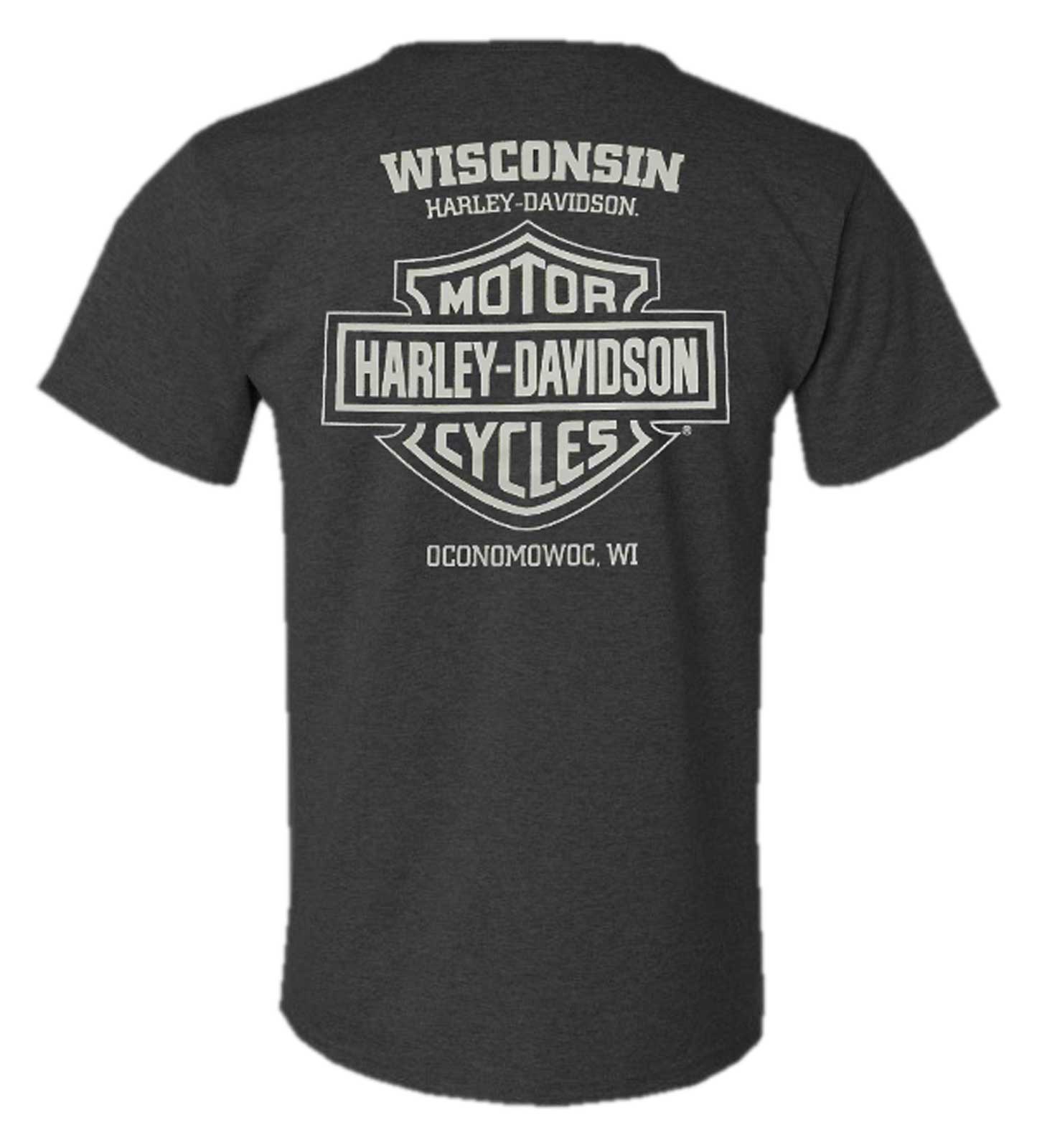 Harley-Davidson Free Shipping - Harley-Davidson Men's Collector Short Sleeve Poly-Blend Tee, Heather Graphite - Free Shipping on many products plus Orders Over $99