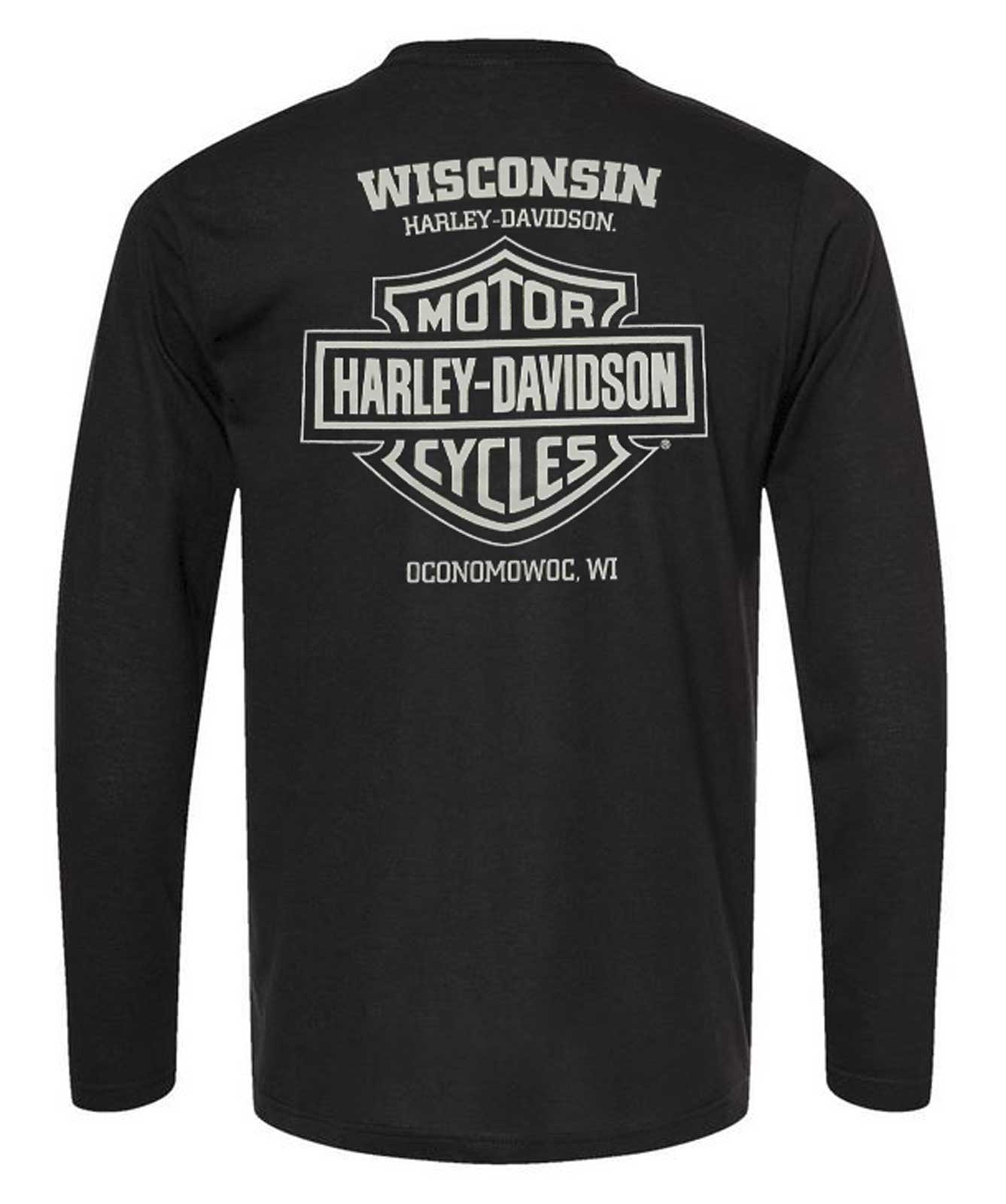 Harley-Davidson Free Shipping - Harley-Davidson Men's Prowler Aviator Long Sleeve Cotton Shirt, Solid Black - Free Shipping on many products plus Orders Over $99