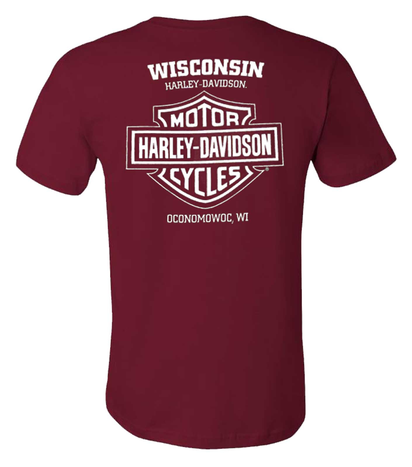 Harley-Davidson Free Shipping - Harley-Davidson Men's Victory Short Sleeve Chest Pocket Cotton Tee, Maroon - Free Shipping on many products plus Orders Over $99