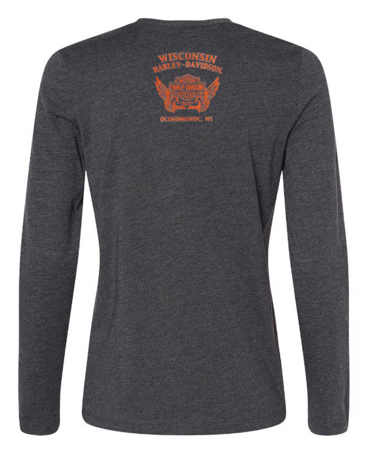 Harley-Davidson Free Shipping - Harley-Davidson Women's Aplomb Long Sleeve Crew-Neck Poly-Blend Tee, Dark Gray - Free Shipping on many products plus Orders Over $99