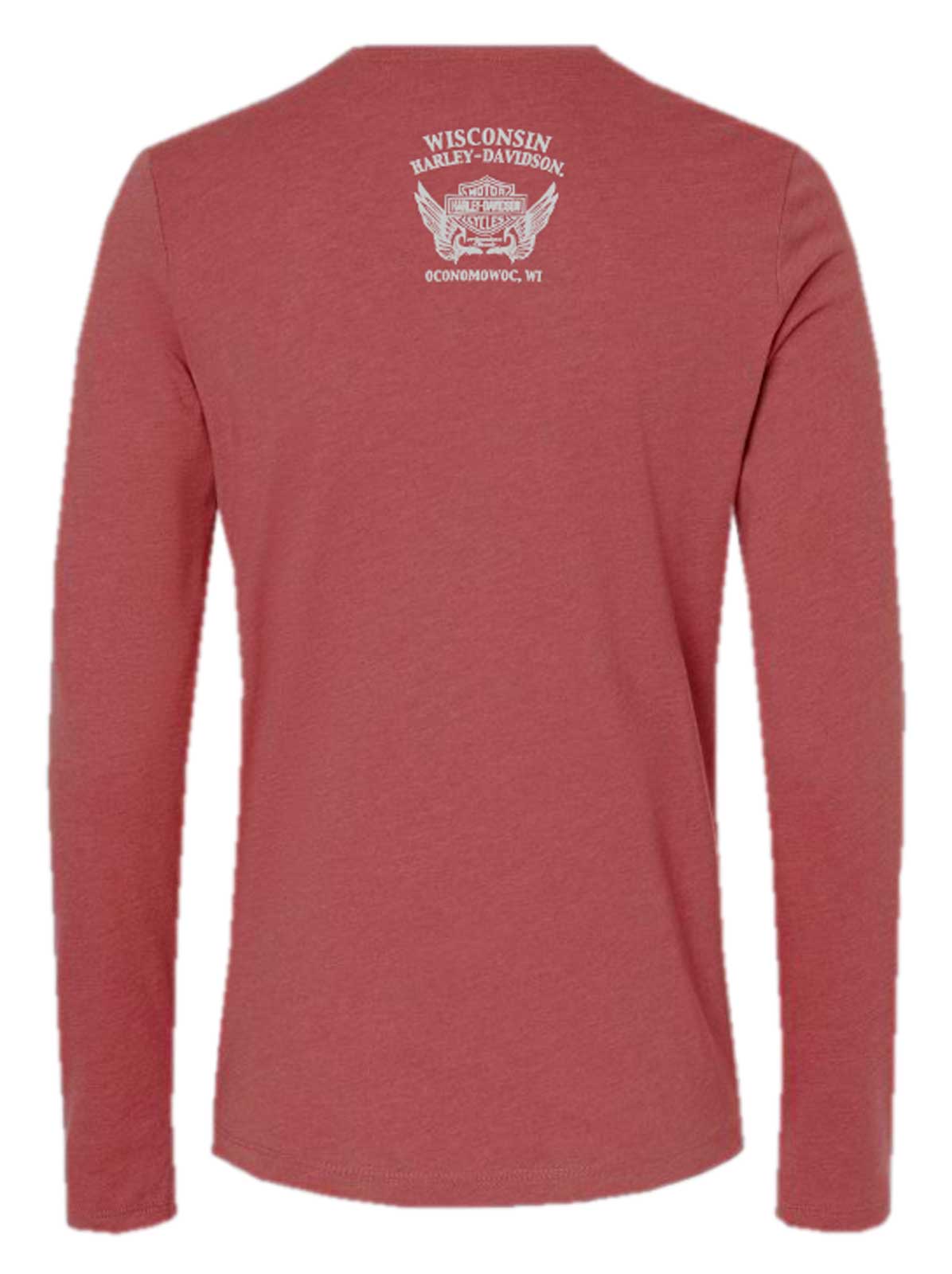Harley-Davidson Free Shipping - Harley-Davidson Women's Uncanny Long Sleeve Shirt w/ Thumbholes, Dark Red - Free Shipping on many products plus Orders Over $99