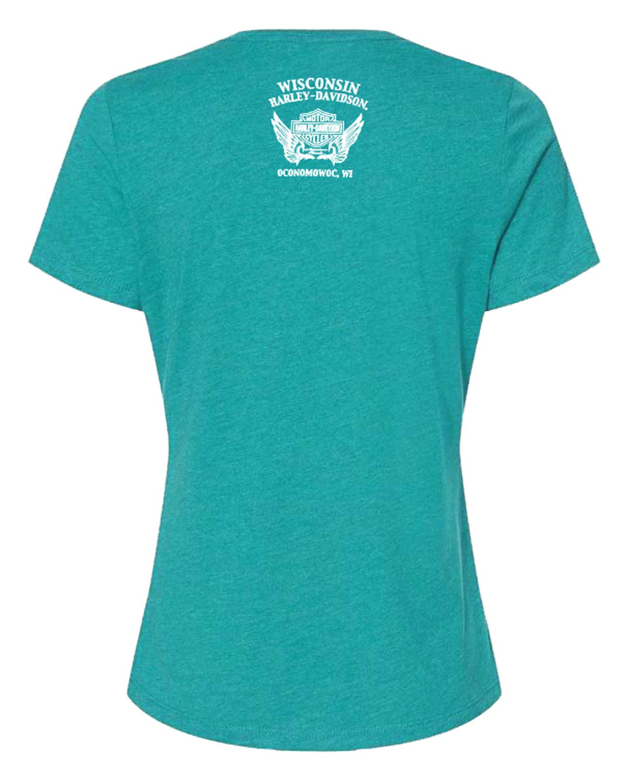 Harley-Davidson Free Shipping - Harley-Davidson Women's Streaks Rhinestone Round Neck Short Sleeve Tee, Jade - Free Shipping on many products plus Orders Over $99