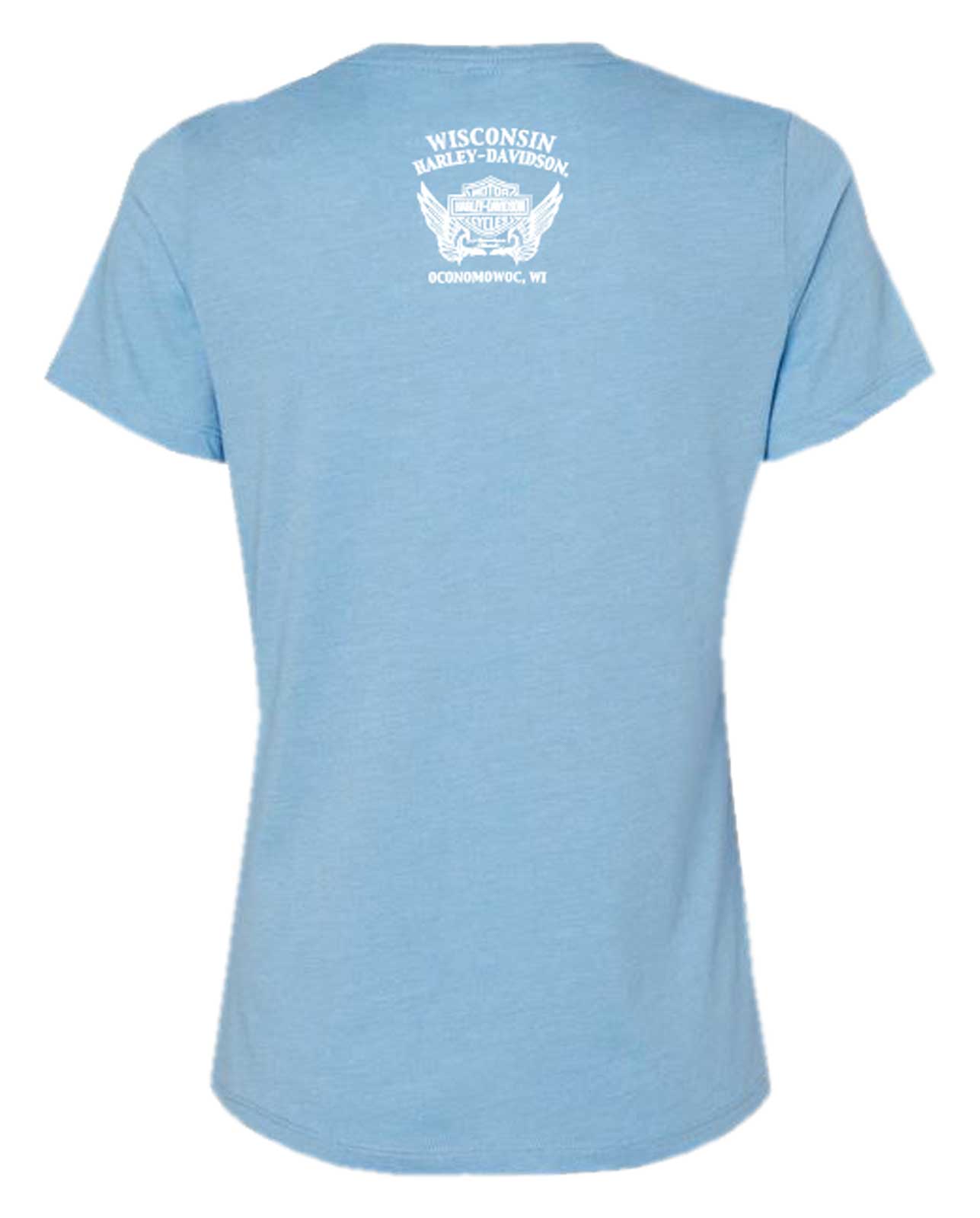 Harley-Davidson Free Shipping - Harley-Davidson Women's Heart Flag Short Sleeve Slim Fit Crew Neck Tee, Blue - Free Shipping on many products plus Orders Over $99
