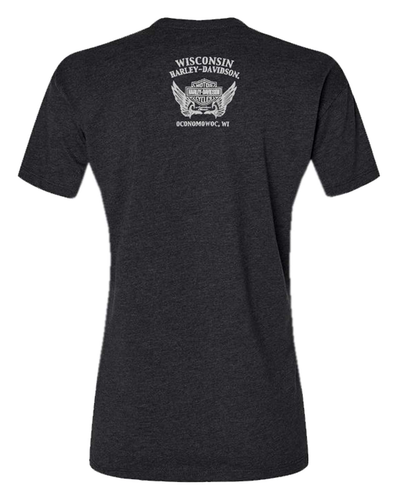 Harley-Davidson Free Shipping - Harley-Davidson Women's Foil Splendor Scoop Neck Short Sleeve Tee, Black - Free Shipping on many products plus Orders Over $99