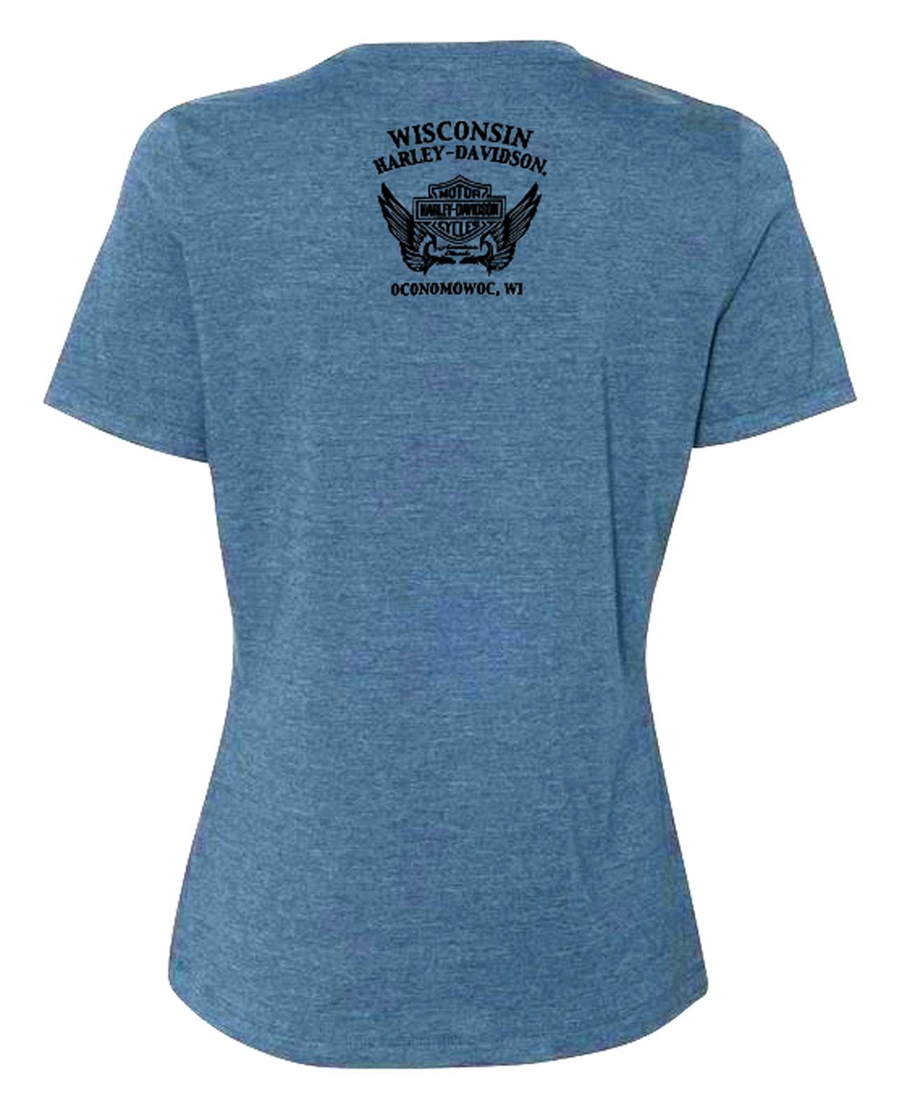 Harley-Davidson Free Shipping - Harley-Davidson Women's Hypnotize Foil Curved Hem Short Sleeve Tee, Teal - Free Shipping on many products plus Orders Over $99
