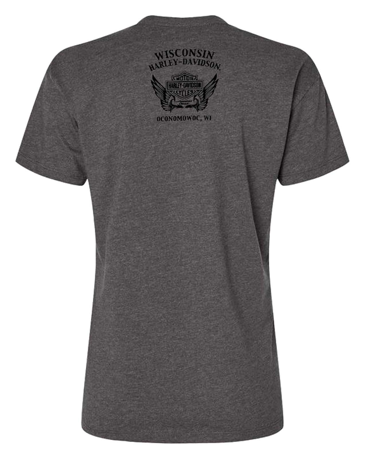 Harley-Davidson Free Shipping - Harley-Davidson Women's Mariner Short Sleeve Crew-Neck Poly-Blend T-Shirt, Gray - Free Shipping on many products plus Orders Over $99