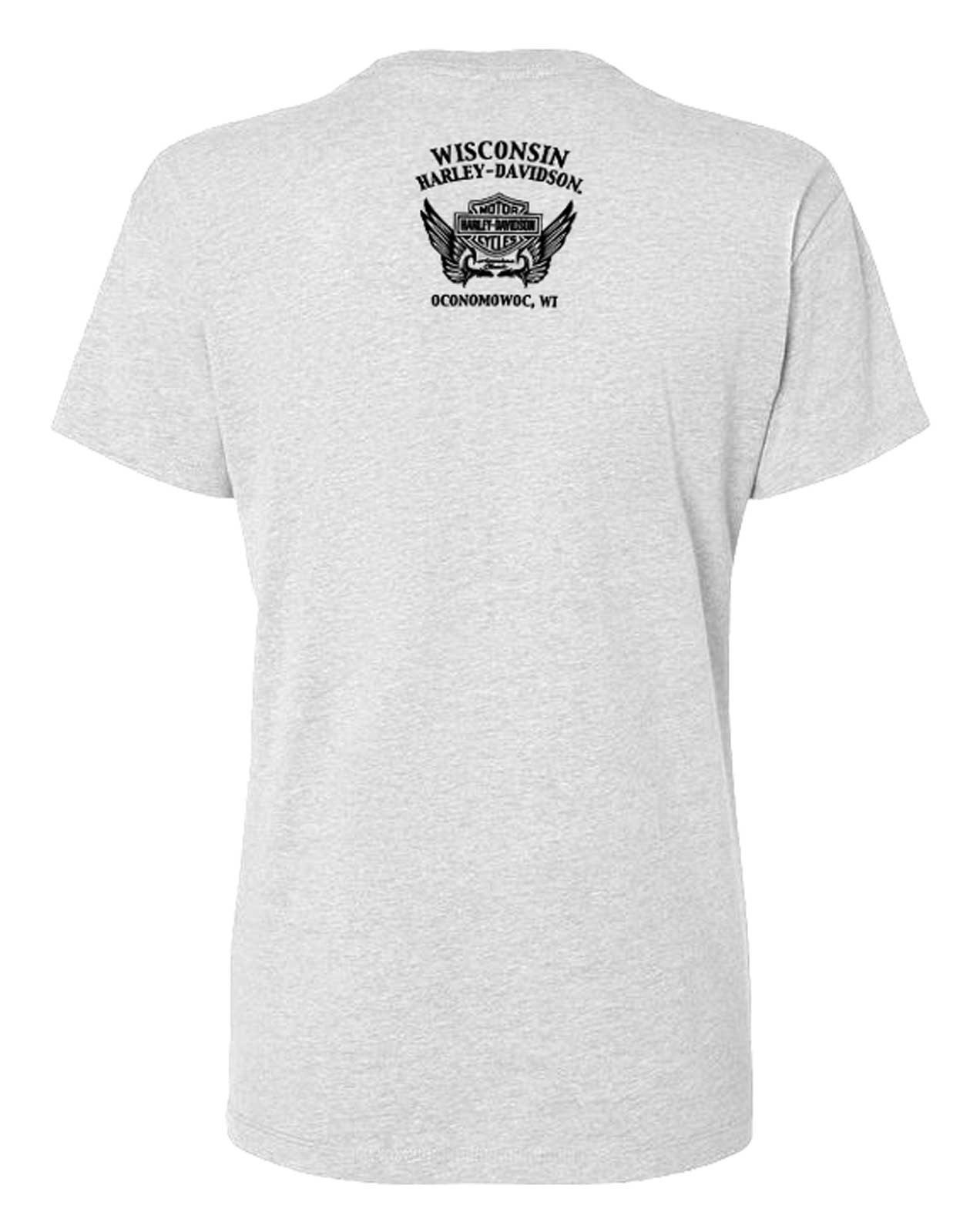 Harley-Davidson Free Shipping - Harley-Davidson Women's Open Road Cotton-Blend Short Sleeve Tee, Heather White - Free Shipping on many products plus Orders Over $99