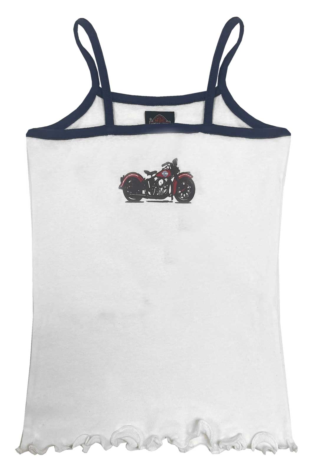 Harley-Davidson Free Shipping - Harley-Davidson Girls' B&S Lettuce Edge Spaghetti Strap Tank Top, White - Free Shipping on many products plus Orders Over $99