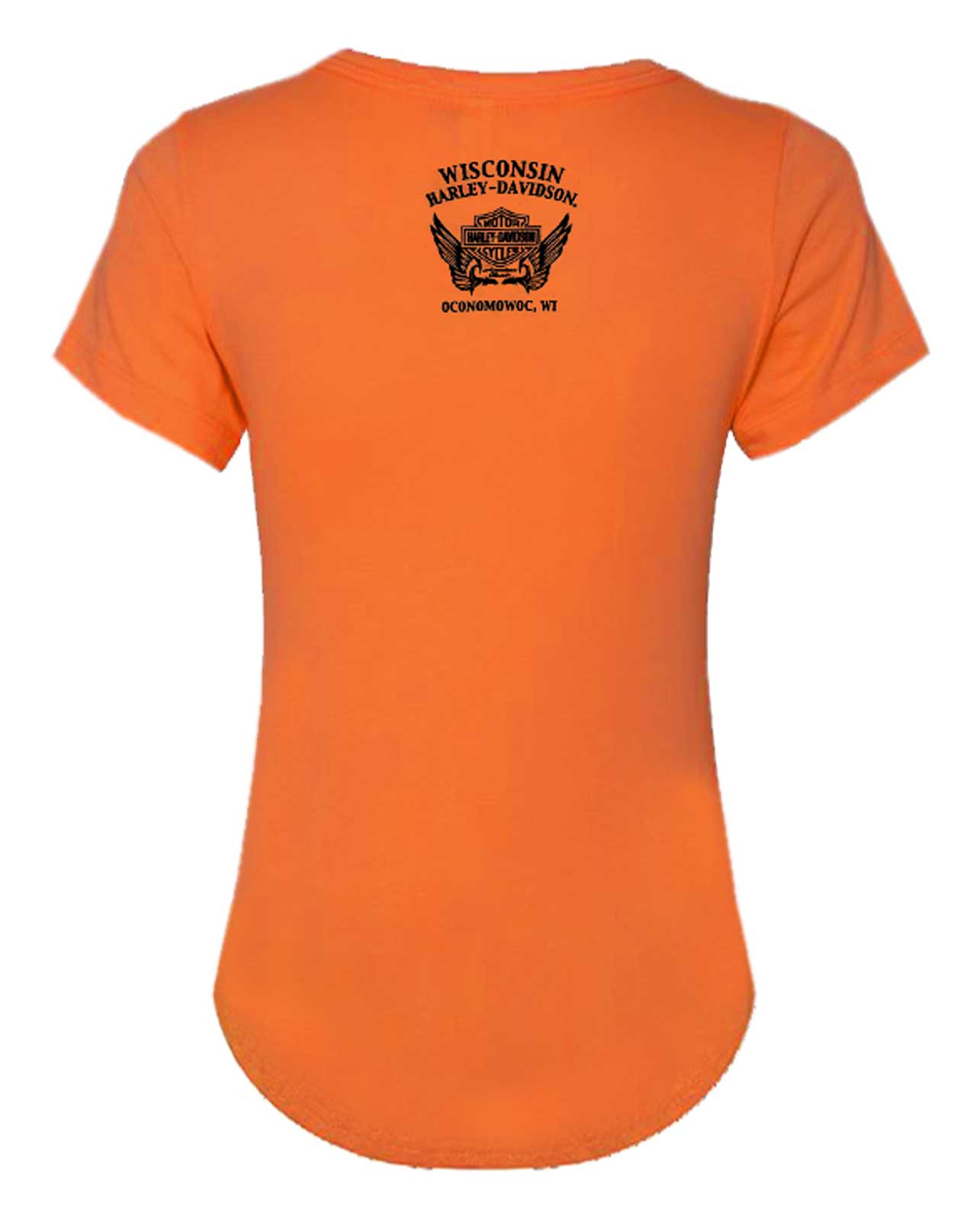 Harley-Davidson Free Shipping - Harley-Davidson Women's Shine Short Sleeve Crew-Neck Cotton Tee, Burnt Orange - Free Shipping on many products plus Orders Over $99
