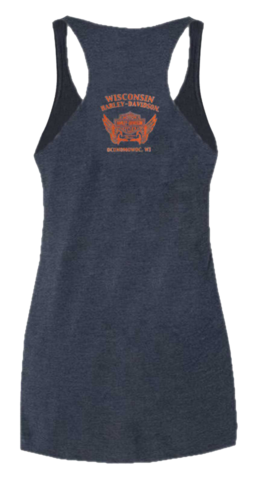 Harley-Davidson Free Shipping - Harley-Davidson Women's Tackle Sleeveless Racerback Raw-Edge Tank Top, Navy - Free Shipping on many products plus Orders Over $99